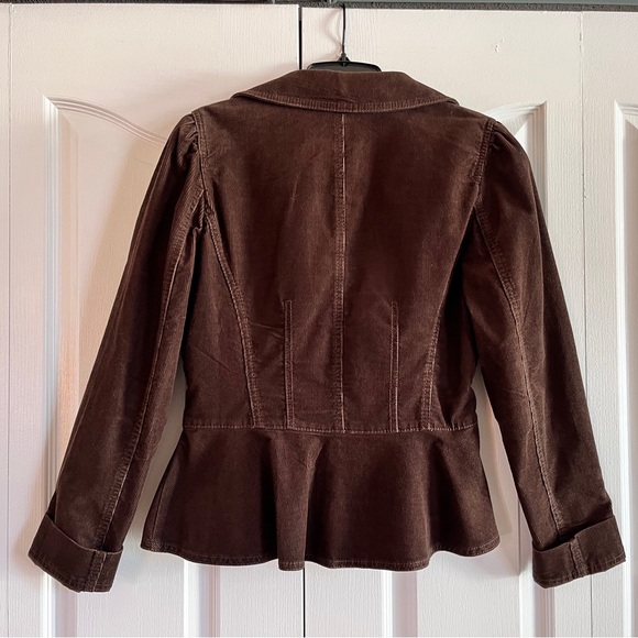 EUC Ann Taylor Loft Brown corduroy blazer jacket 6 - Picture 3 of 5